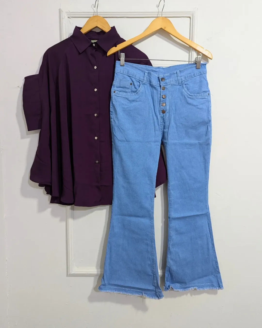 Western Butterfly π¦ Style Top With Imported Denim Jeans β¨ - Chohan Shopping Centre