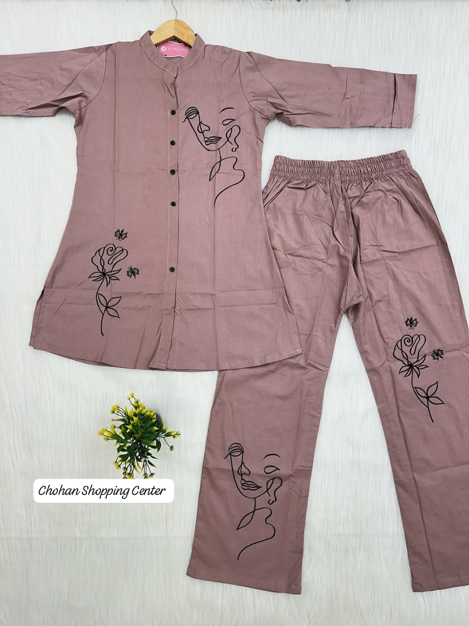 "Trendy Two-Piece Suit for Women – Stylish Shirt & Trouser Set" - Chohan Shopping Center