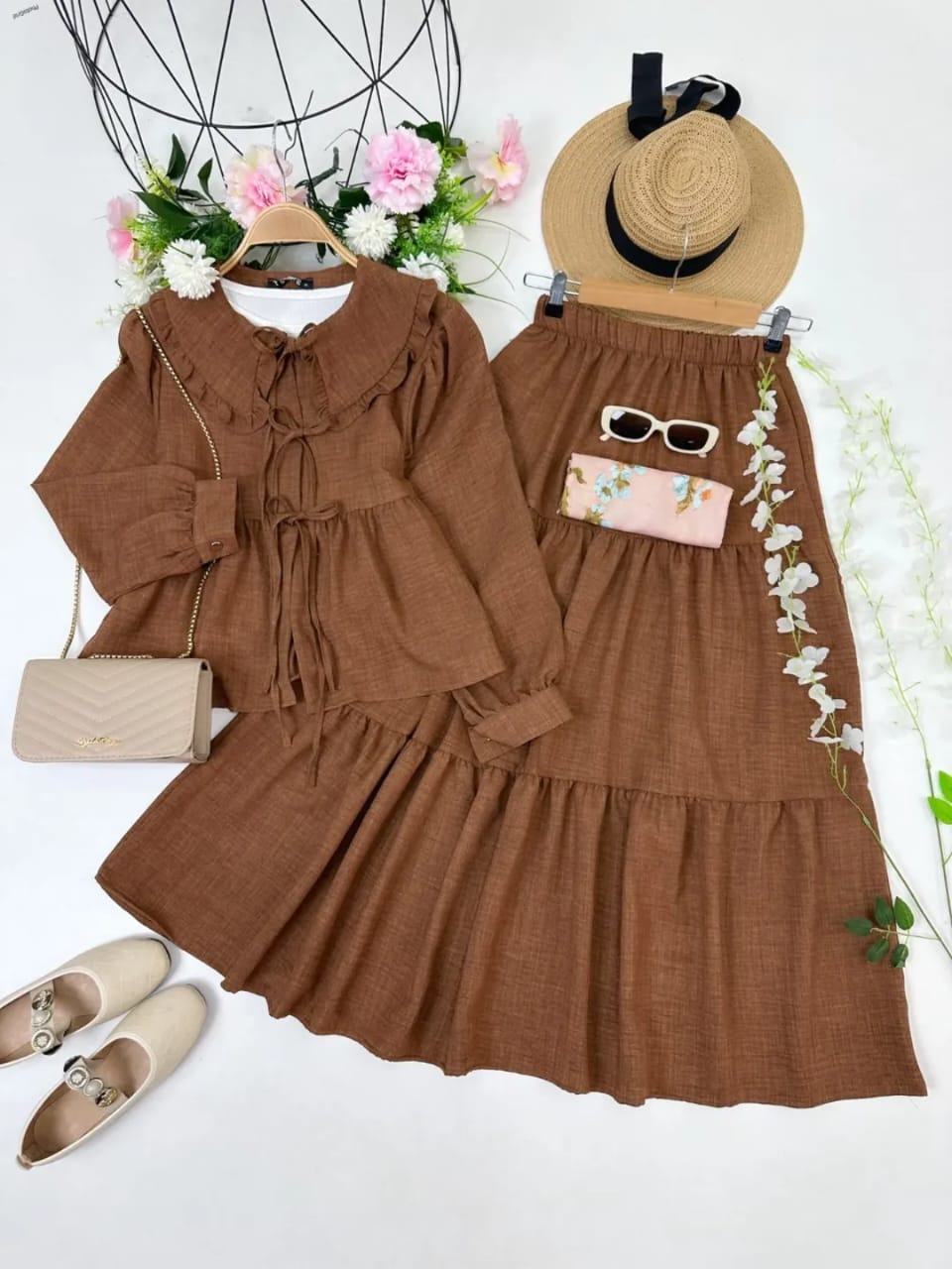 Girls Two-Piece Dress Set | Stylish Top and Skirt Outfit | Casual & Party Wear